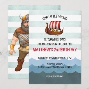 Invitation Viking Thématique Party