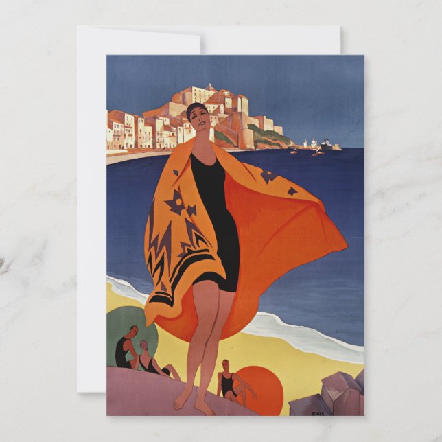 Invitation Ville de Calvi en Haute-Corse, France (Devant)