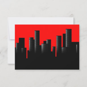 Invitation ville rouge