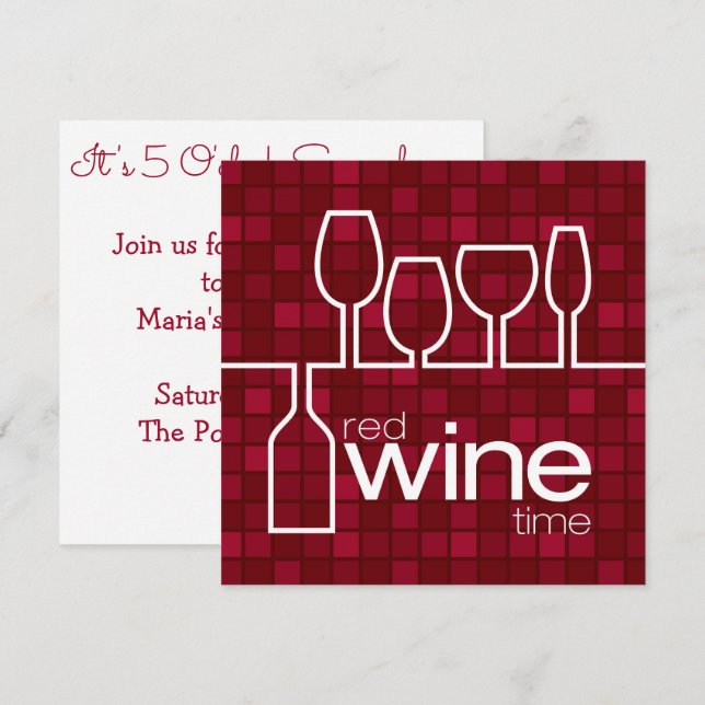 Invitation Vin (Devant / Derrière)