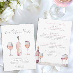 Invitation Vin avant les Voeux Bachelorette au Vin