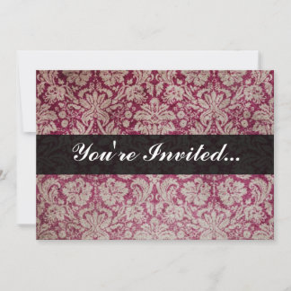 Invitation Vin Damas Vintage, personnalisé
