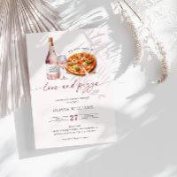 Vin De Fête des mariées D'Amour Et De Pizza