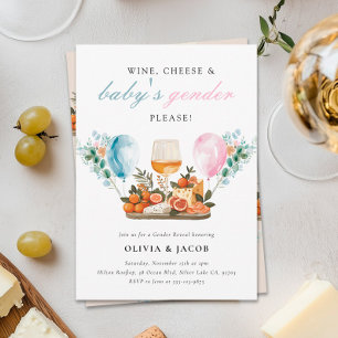Invitation Vin et fromage Fête de la Révélation de genre