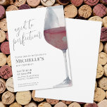 Invitation Vin Simple Soixante 60e anniversaire<br><div class="desc">Elégant vin rouge Simple Soixante 60e anniversaire Invitation de fête. Célébrez soixante ans de vie avec cette invitation classique et élégante, avec une grande aquarelle rouge et un verre de vin gris sur le côté droit, lui donnant une touche moderne. En haut de l'invitation se lit "Aged to Perfection" dans...</div>