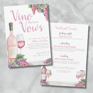 Invitation Vin Vin Avant Vows Bachelorette