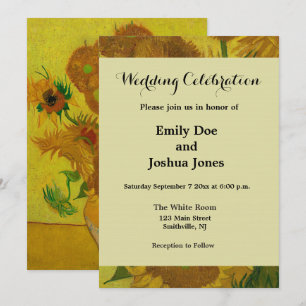 Invitation Vincent Van Gogh 15 Tournesols Peinture