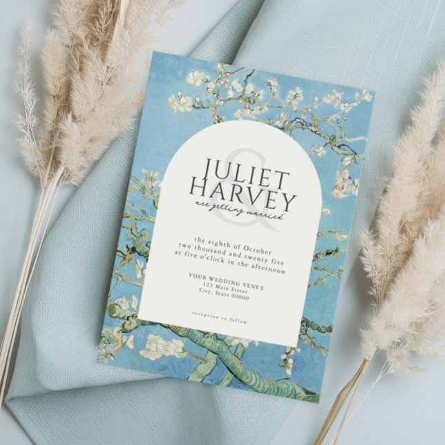 Invitation Vincent Van Gogh Almond Blossom Floral Mariage (Créateur téléchargé)