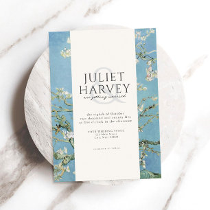 Invitation Vincent Van Gogh Almond Blossom Floral Mariage