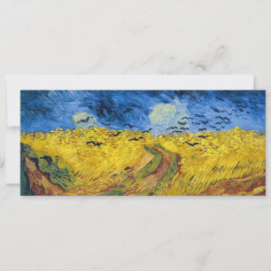 Invitation Vincent van Gogh - Champ de blé aux corbeaux