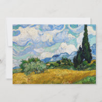 Vincent Van Gogh - Champ de blé avec cyprès