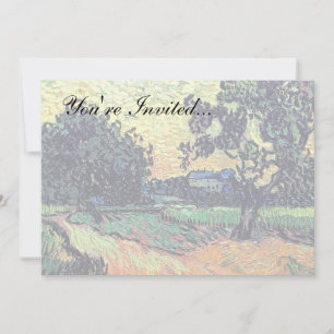 Invitation Vincent Van Gogh - Château d'Auvers-sur-Oise au co