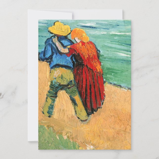 Invitation Vincent van Gogh - Deux Amants (Devant)