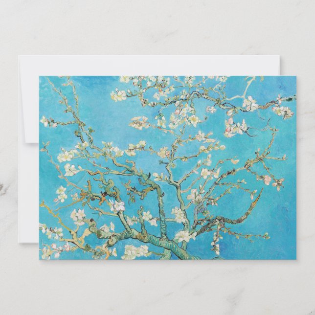 Invitation Vincent van Gogh - Floraison des amandiers (Devant)