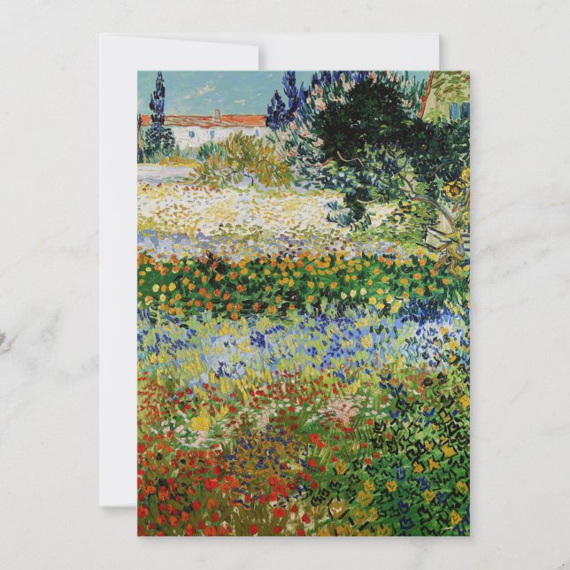 Invitation Vincent van Gogh - Flower Garden (Devant)