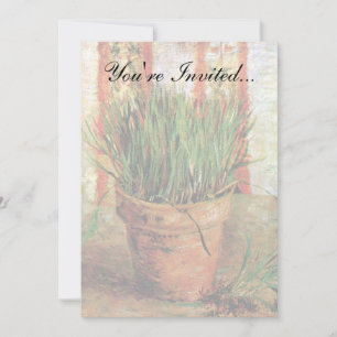 Invitation Vincent Van Gogh - Flowerpot Avec Des Cibouilles