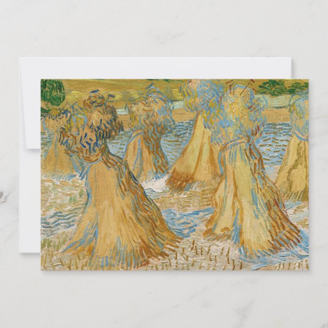 Invitation Vincent van Gogh - Gerbes de Blé (Devant)