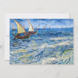 Invitation Vincent van Gogh - La mer aux Saintes-Maries