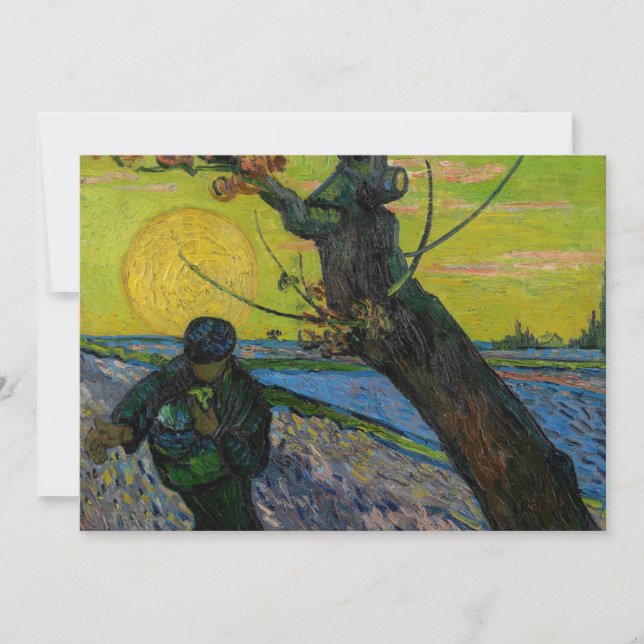 Invitation Vincent van Gogh - Le Semeur  (Devant)