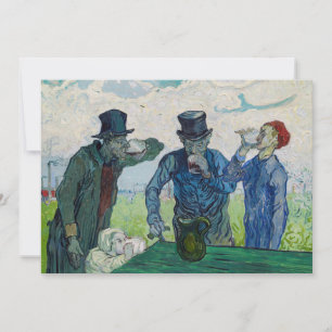 Invitation Vincent van Gogh - Les buveurs, après Daumier