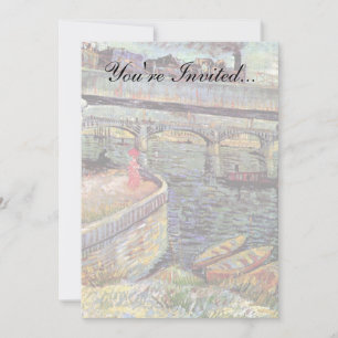 Invitation Vincent Van Gogh - Les Ponts sur la Seine