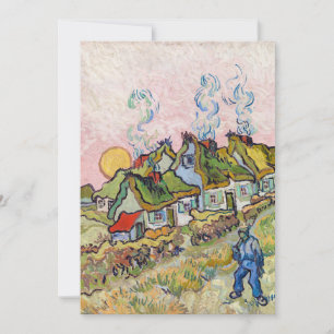 Invitation Vincent van Gogh - Maisons et figure