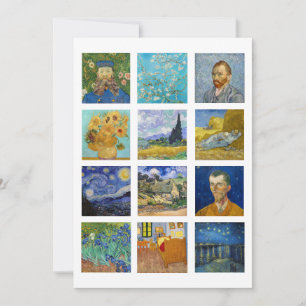 Invitation Vincent Van Gogh - Masterpieces Patchwork