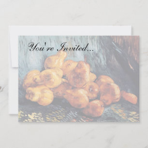 Invitation Vincent Van Gogh - Nature morte aux poires Beaux-a