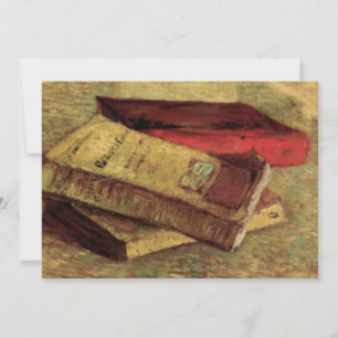 Invitation Vincent van Gogh - Nature morte avec trois livres