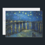 Invitation Vincent van Gogh - Nuit étoilée sur le Rhône<br><div class="desc">Nuit étoilée sur le Rhône / Nuit étoilée sur le Rhône - Vincent van Gogh,  Huile sur toile,  1888,  Arles</div>