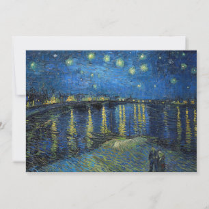 Invitation Vincent van Gogh - Nuit étoilée sur le Rhône