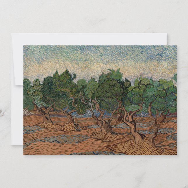 Invitation Vincent van Gogh - Oliveraie (Devant)