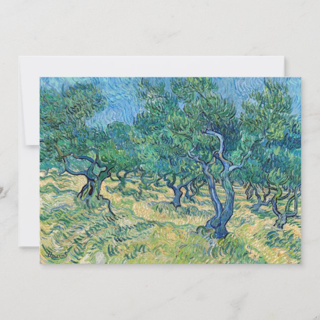 Invitation Vincent van Gogh - Oliveraie (Devant)