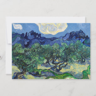 Invitation Vincent van Gogh - Oliviers aux Alpilles