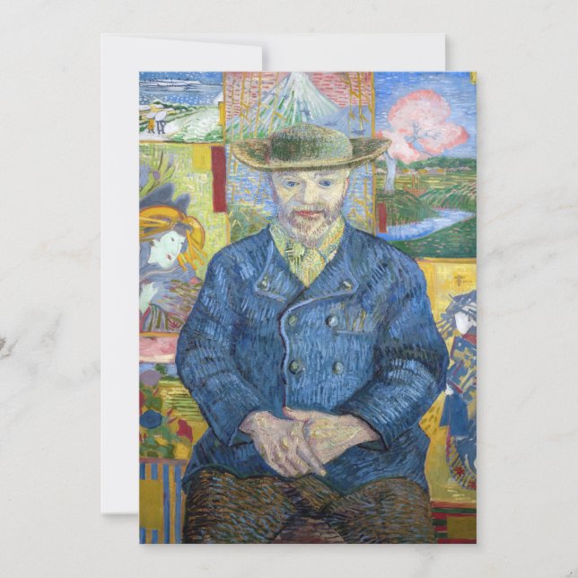 Invitation Vincent van Gogh - Portrait de Pere Tanguy (Devant)