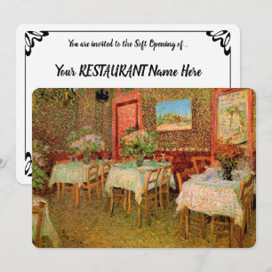 Invitation Vincent van Gogh Restaurant Soft Open