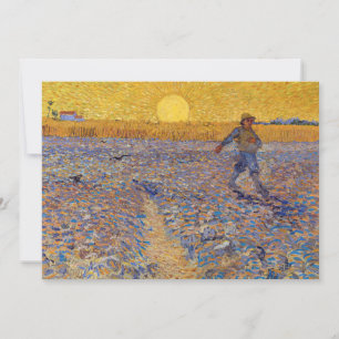 Invitation Vincent van Gogh - Sower avec réglage Sun