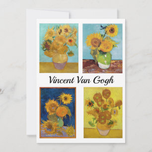 Invitation Vincent Van Gogh Sunflowers Serie