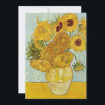 Invitation Vincent Van Gogh - Vase avec douze tournesols<br><div class="desc">Vase avec douze tournesols / Vase avec douze douze tournesols - Vincent Van Gogh,  août 1888 - Sunflowers 1888 troisième version (F456)</div>