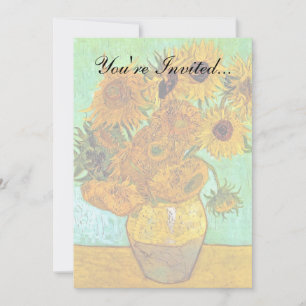 Invitation Vincent Van Gogh - Vase avec douze tournesols