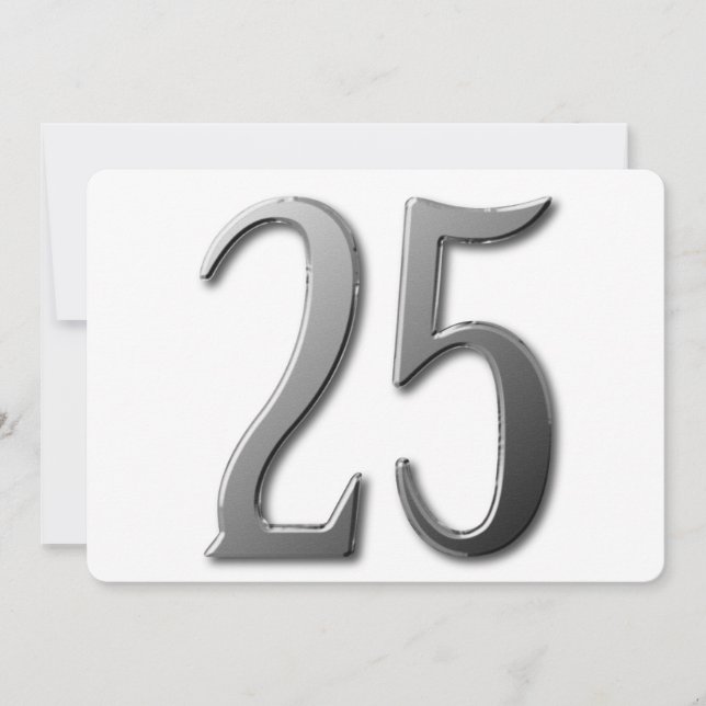 Invitation Vingt-cinq (Devant)