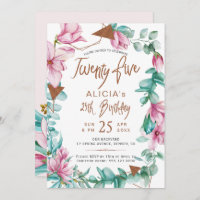 Vingt-cinq aquarelle florale 25e anniversaire