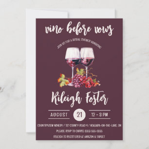 Invitation Vino Avant Vaches, Vin, Bouteilles, Fête des marié