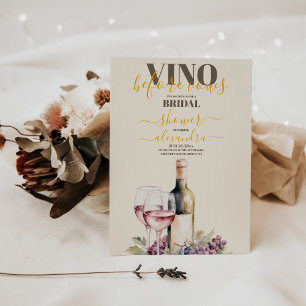 Invitation Vino Avant Vows Fête des mariées Bachelorette
