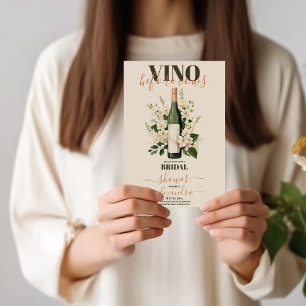 Invitation Vino Avant Vows Vin Dégustation Fête des mariées