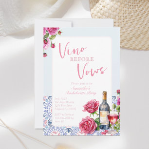 Invitation Vino Avant Vows Winery Bachelorette