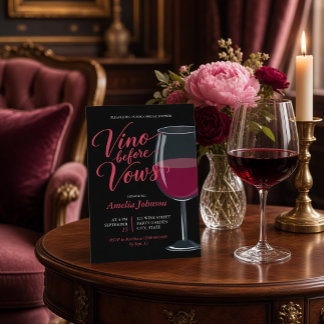 Invitation Vino Before Vows Dégustation de Vin Enterrement de