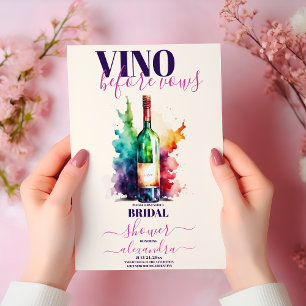 Invitation Vino Before Vows Vine Fête des mariées Bourgogne