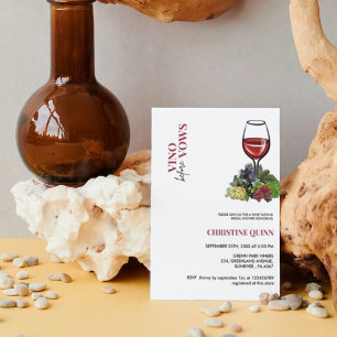 Invitation Vino minimaliste avant les voeux vin Fête des mari