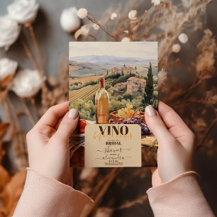 Invitation Vino moderne avant Vows Fête des mariées